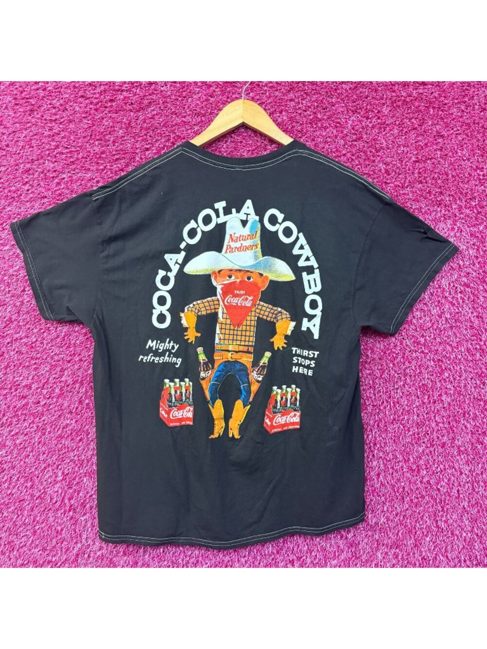 Coca- Cola Drink Promo Vintage-Style T-Shirt Size XL